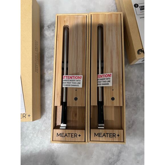 MEATER Plus Wireless Meat Thermometer Lot of 2 Smart Bluetooth BBQ Grill Probe** - Picture 3 of 13